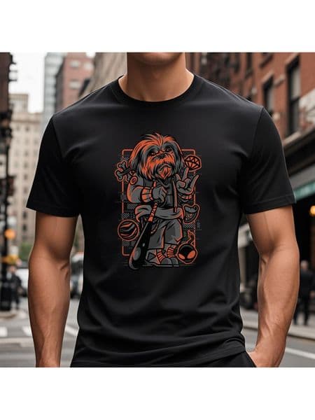 VogueEpoch Graphics 180g Short sleeve Cotton White Adult Men Round collar S-3XL T Shirts black tiger Wed 3f