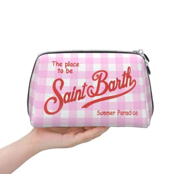 Summer Paradise S-SAINT B-BARTH Makeup Bag Pouch Cosmetic Bag Men Women Toiletry Bags Storage Pouch Bag 250716