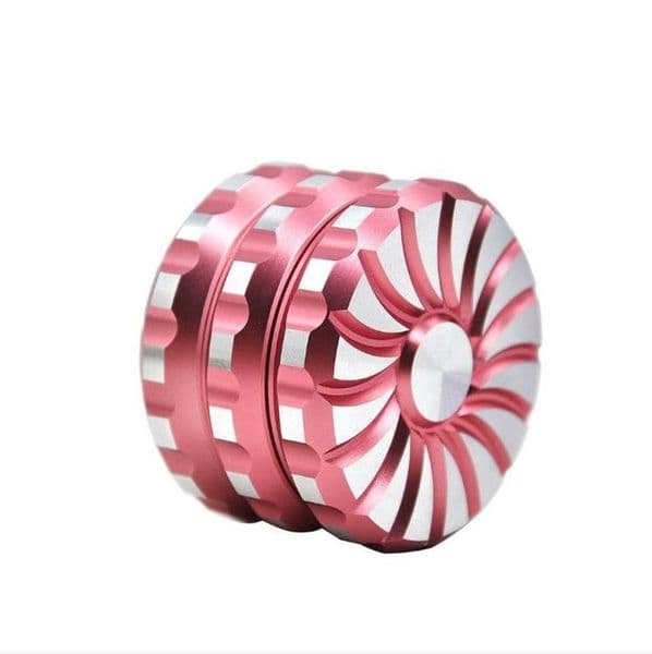 New pattern engraving Cigarette Mill creative personality aluminum alloy cigarette breaker with diameter of 60mm three layer Cigarette Mill
