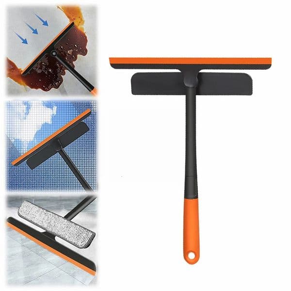 Multifunctional 3 In 1 Glass Window Screen Cleaning Brush Silicone Squeegee Wiper Bathroom Kitchen Home Mirror Washing Tools 250714