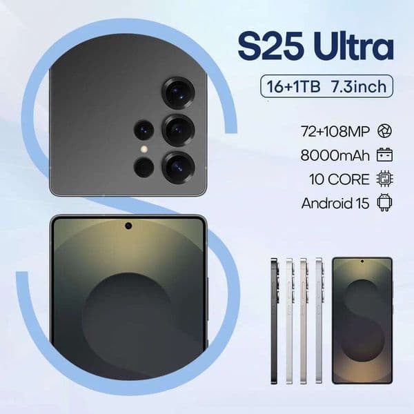 Cell Phones Professional Wholesale Hot Selling Smart S25 Ultra Original 16+1T Android Mobile Phone