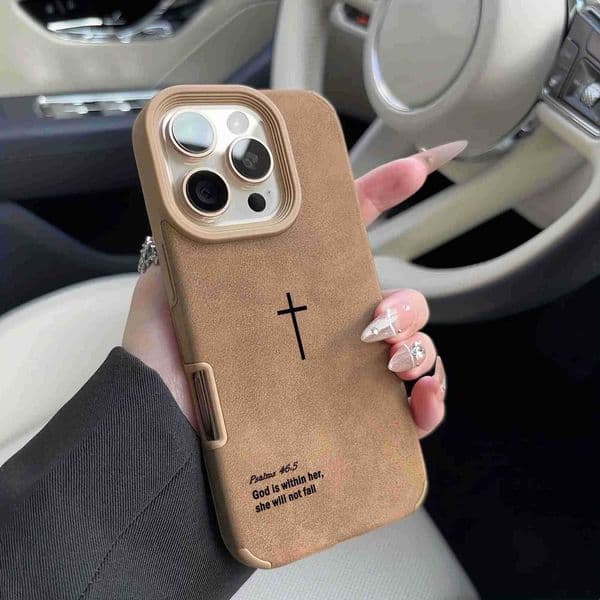 Simple Elements Suitable For iPhone 16 Pro 16 PLUS 16 Pro Max 15 14 13 12 11 XS MAX XR Phone Case Faux Leather Textured Cover M250716
