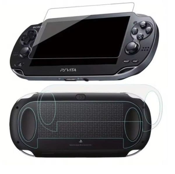 For PSV1000/PSV2000 HD Screen Protector Tempered Glass With Back Protective Film Guard Scratch Resistant For PlayStation Vita