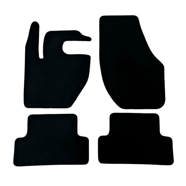 Car Floor Mats Velour For Volvo V40 Waterproof Black Carpet Rugs Auto Liners New