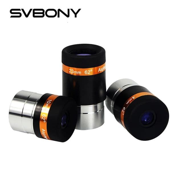 SVBONY Telescope Eyepiece WA 62° Aspheric HD Fully Coated Accessory for 125 Astronomic 250708