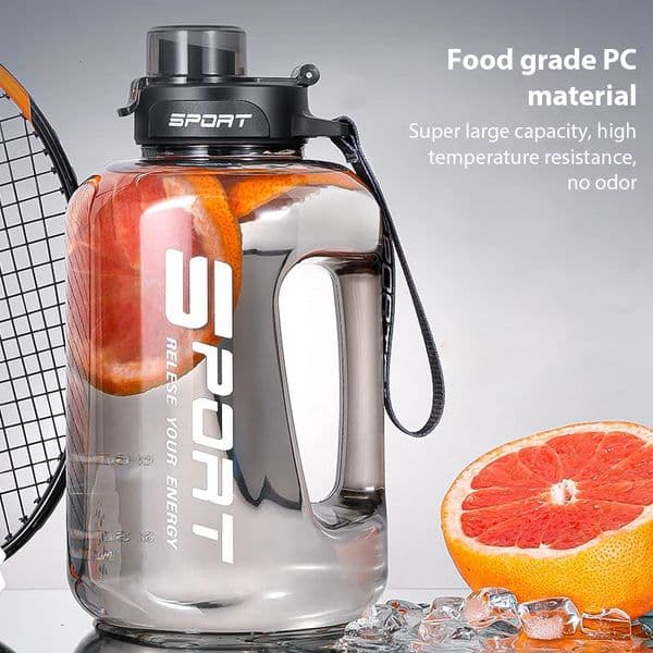 1.2L/1.7L/2.5L Large Capacity Water Bottle Big Belly Cup Sports Water Bottle Ton Bucket Student Portable Plastic Space Cup 250715