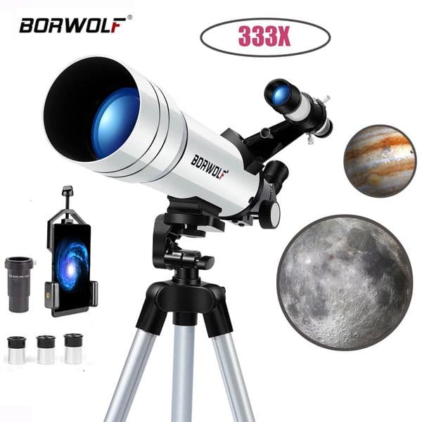 BORWOLF 70400 Professional Highdefinition Astronomical Telescope 333X To See The Moon and Stars Bird Watching Monocular 250708