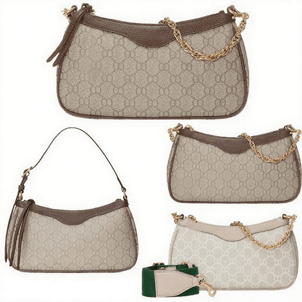 2025FADesigner bag Shoulder Ophidiabag Crossbody Underarm Brown Print Vintage Top Women Bags Metal Chain Snake Wallet Classic Small Square Bag Mini Purse