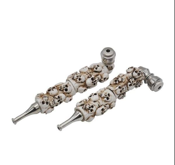 Personality resin skeleton cigarette pipe new European and American pipe removable