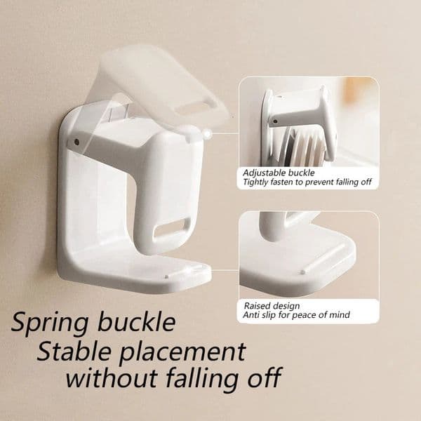 No-Drilling Wall-Mounted Adjustable Basin Hook for Toilet Bathroom Bathtub Washbasin Space-Saving Storage Rack 250717