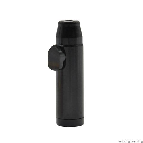 Bullet Shape Metal Snuff Snorter Sniffer Pipe Tobacco Pipes Cigarette Dispenser Mini Sniff Metal Tube Nasal Aluminum Bottle Bullet-shaped Rocket
