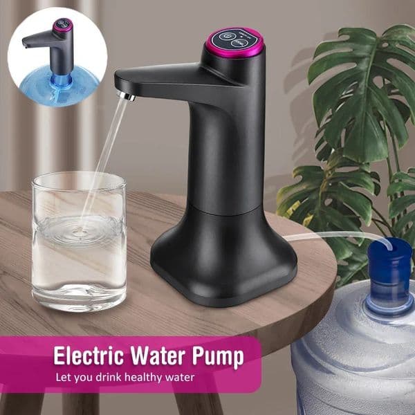 Automatic Water Dispenser Electric Water Pump Button Control USB Charge Kitchen Office Outdoor Drink Dispenser Wine Extractor 250712