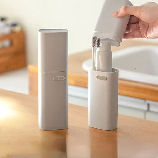 Portable Travel Toothbrush Holder with Lid Plastic Storage Box School Camping Bathroom Accessories 250716