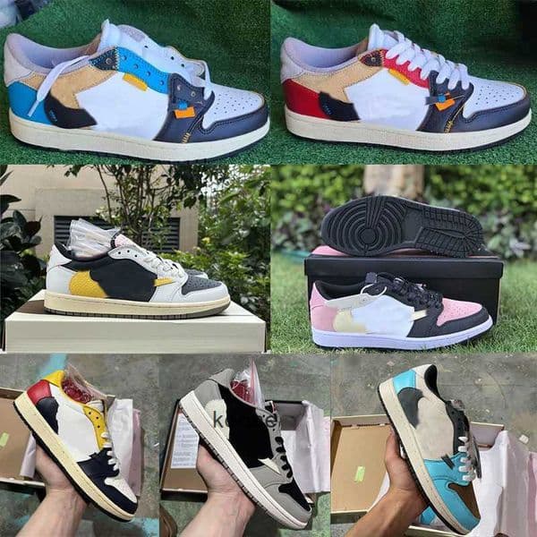 1 1s low basketball shoes men women golf pink black phantom reverse mocha grey UNC mens trainers sneakers