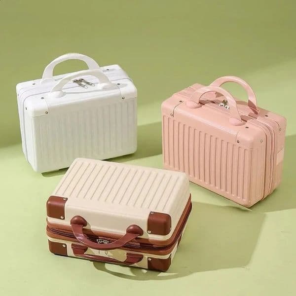 14 inch Mini Travel Suitcase Cosmetic Box Hand Luggage Organizer Case Small Password Boarding