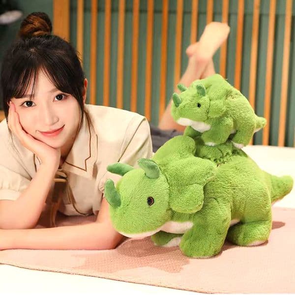 Wholesale Dinosaur Garden Series Children's Plush Toys, Rabbit Hair Fabric Dolls W260306