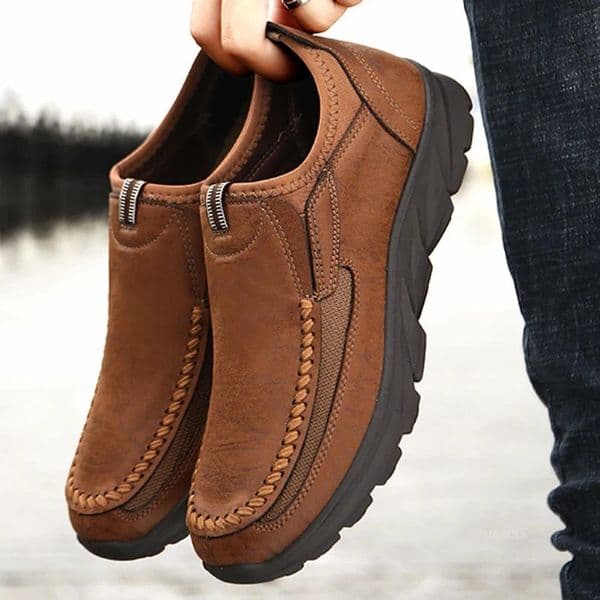 Men Casual Shoes Breathable Loafers Sneakers Fashion Comfortable Flat Handmade Retro Leisure Loafers Shoes Men Shoes 250717BJ