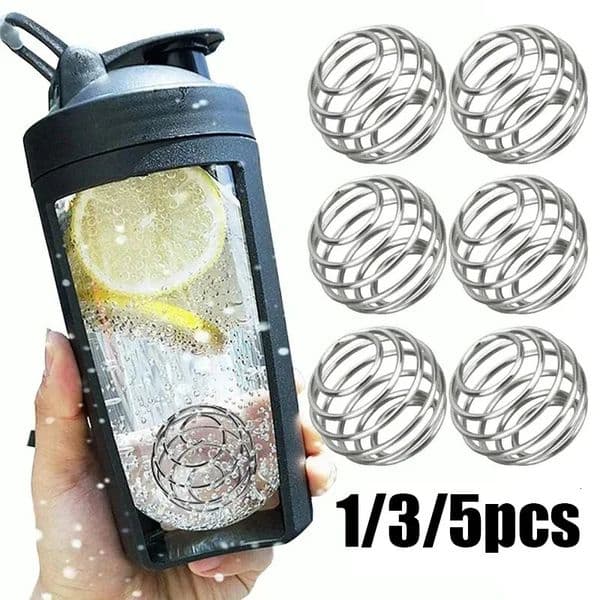 1/3/5PCS Stainless Steel Shaker Balls Whisk Protein Mixing Mixer Ball Bar Drink Gadgets for Fitness Sports Shaker Cup Bottle 250717