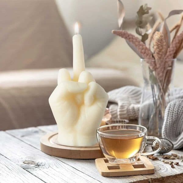 inger Scented Candle Room Decor Aesthetic Fragrance Soy Wax Aromatherapy Hand Gesture Candles Desk Statues Sculpture Decor W250718