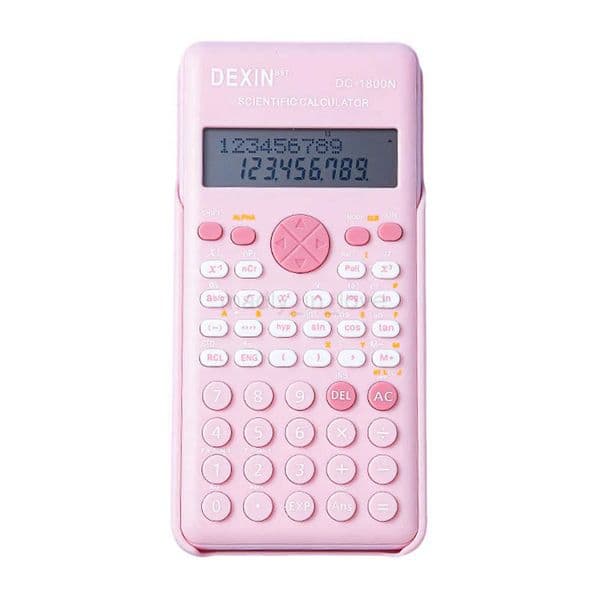 Scientific Calculators Pink Math Calculator with 240 Multi-Functional Calculator 2 Lines LCD Display Ideal for Teachers M250718