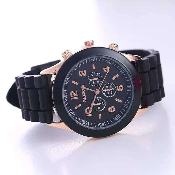 Silicone Watch Silicone Watch - 38mm Colorful Jelly Strap Quartz Watch for Women | Trendy Korean Fashion Casual Timepiece (15 Colors)