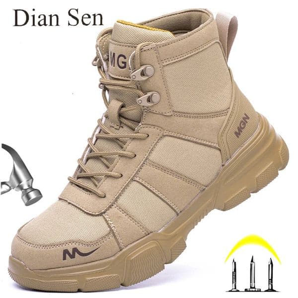 Work Boots Indestructible Safety Shoes Men Steel Toe PunctureProof Sneakers Women NonSlip Tactical Boots 250717