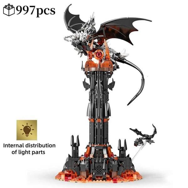 Build brick Block Set Moc-Lord Movie Rings Model The Fell Beast Magic Tower Building Blocks Fortress Castle Creative Assemble Bricks Toys Gift For Ki Toy