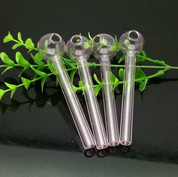 Smoking Pipes Pink thickened 10cm glass pot Glass bongs Oil Burner Glass Water Pipes Oil Rigs