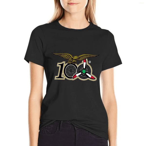 Women's Polos 100 Anni Guzzi T-Shirt Cute Tops Aesthetic Clothing Heavyweights Animal Prinfor T-shirts For Women Loose Fit