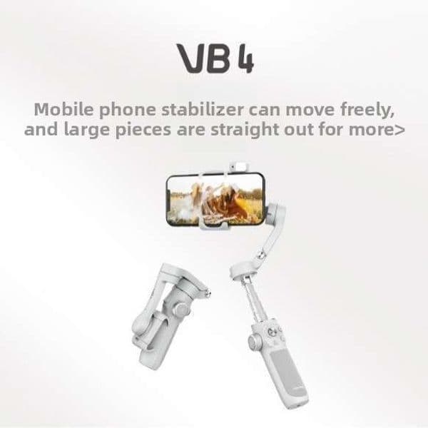 Feiyu Vb4 Phone Gimbal Stabilizer Anti-Shake Handheld Smart Tracking Device For Shooting Vlogs