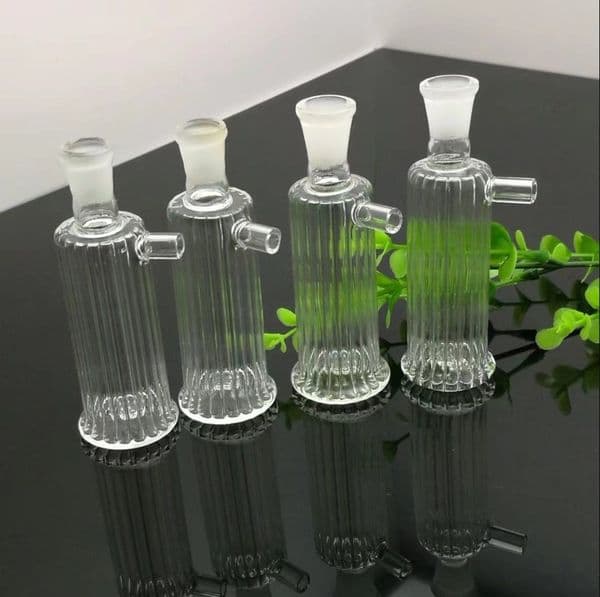 Smoke Pipes Hookah Bong Glass Rig Oil Water Bongs Mini striped glass filter pot