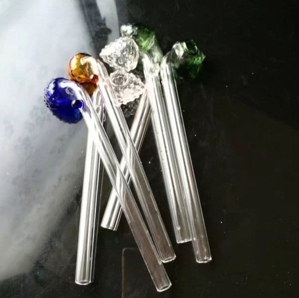 Smoke Pipes Hookah Bong Glass Rig Oil Water Bongs Colored Strawberry Head Braised Pot