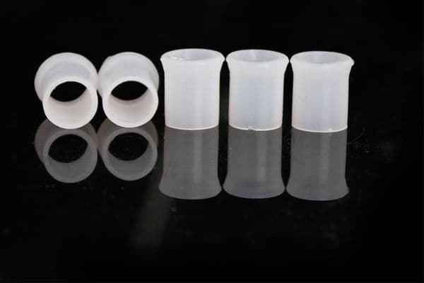 Yanju accessories food grade silicone mouthpiece sizes of white or black spot wholesale direct protective sleeve pipe mouth