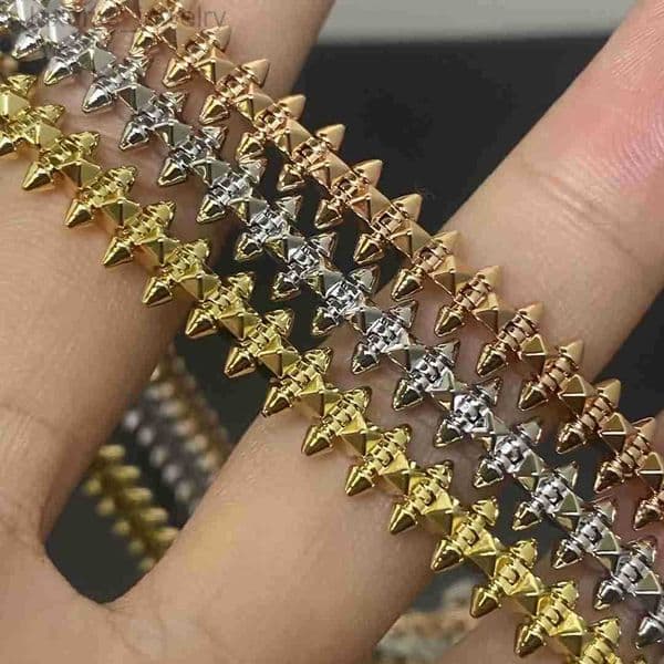 Necklaces clash necklace designer for women gold necklace length 50-55CM rose gold silver top counter quality gold plated jewelry 004