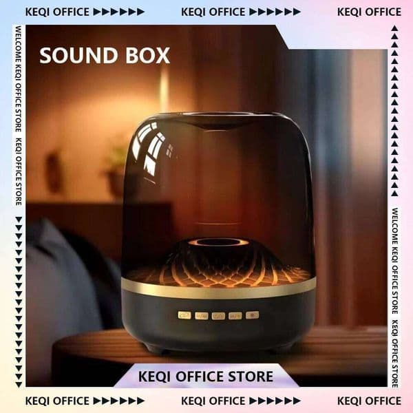 Sound Box Bluetooth Subwoofer Colorful Glass Home High Volume Wireless Computer Speaker Custom Desktop Accessories Gift