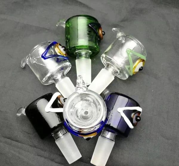 Smoking Pipes Crooked color eye bubble head ,Wholesale Bongs Oil Burner Pipes Water Pipes Glass