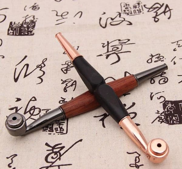Creative wooden pipe filter cigarette holder chimney circular type cleanable2024