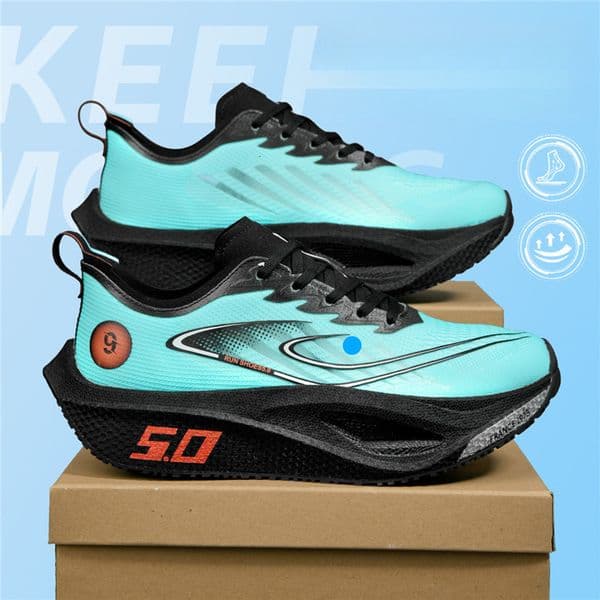 Running Marathon Ultra-light Real Carbon Plate Racing Training Sports Trendy Men's Shoes Casual Versatile