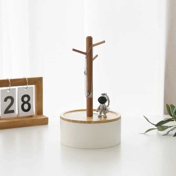 1PC Nordic Bamboo Tree Branch Storage Tray Living Room Desktop Key Holder Jewelry Display Frame 2024 New X250721