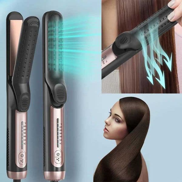 3D Floating Plate Flat Iron French Egg Hair Wavy 2-in-1 Portable Hair Straightener and CurlerXJ250721
