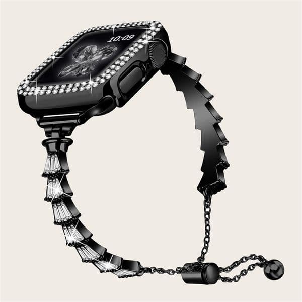 Sparkling Diamond Smart Watch Strap Compatible with 38mm 40mm 41mm 42mm 44mm 45mm 46mm 49mm