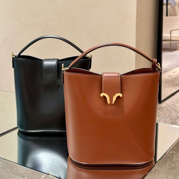 mirror Quality 2 sizes Women bags Luxury cowhide Leather Handbag bucket bags Designer Handbag Calf Single Shoulder crossbody bags 241215