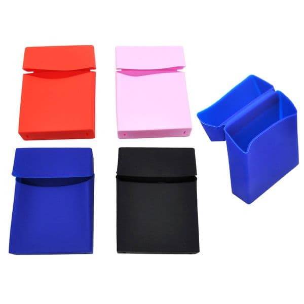 Smoking Pipes New silicone flip solid color cigarette box, fine cigarette box, and accessories for smoking accessories