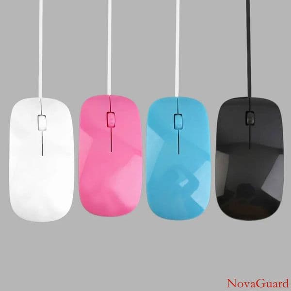 Universal 1200dpi Wired Optical Mouse Ultra Slim High Quality Mice USB for PC Laptop book Apple Desk Top Tablet Computer