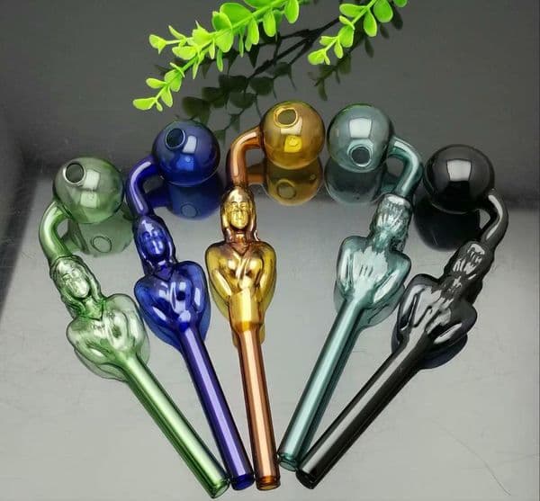 Smoking Pipes Full-color glamorous long glass bowl Wholesale Bongs Oil Burner Pipes Water Pipes