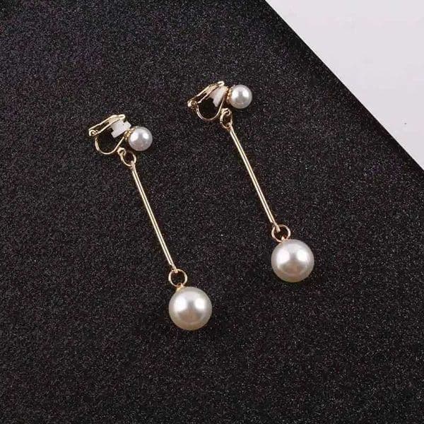 100% Fashion Wedding Party Gift Elegant Imitation Pearl Clip-On Earrings Without Pierced Earrings No Ear Hole Clip Jewelry XJ250722