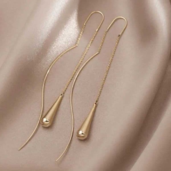 Fashion Simple Water Drop Design Earrings Ear Line For Women 2022 Exquisite Tassel Earrings Jewelry Friend GiftXJ250722