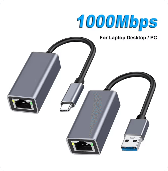 USB Type C Ethernet Adapter 1000Mbps USB 3.0 RJ45 Network Card For MacBook PC Windows XP 7 8 10 Android USB Lan Internet Cable