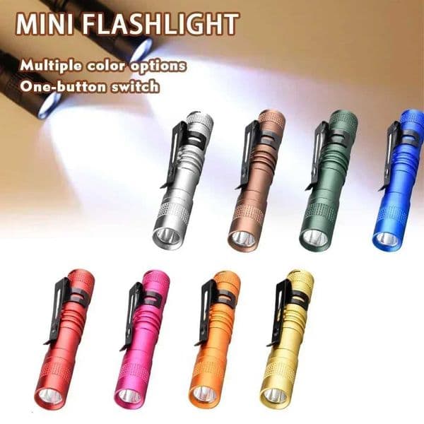 Portable Mini LED Pen Flashlight With Pen Clip Handheld Ultra Pocket Torch Use AAA Battery For Outdoor Camping Emergency Lamp Z250722