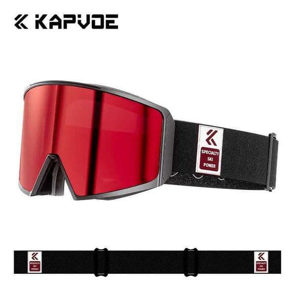 Kapvoe Snow Goggles Women Men Anti-Fog Ski Goggles Snowboarding Snow Skiing Mask UV400 Lens Snowmobile Motorcycle Glasses L250723